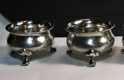 2 silver spice holders