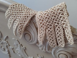 Drapp crocheted women's lace gloves