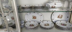 12 Personal Elegant Baroque Scenery Walbrzych Polish Porcelain Dinnerware Dining Set