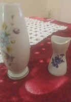Aquincum marked porcelain vases
