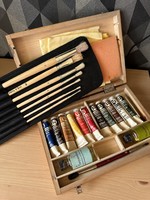Rubens, ddr oil paint set (1983), with brushes