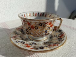 ELBOGEN biedermeyer gyűjtői csésze és alj, 1834-ből, 190 éves szett!