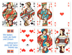 118. French serialized skat card Berlin card image Nürnberger spielkarten around 1975 32 cards