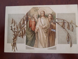 1912-es futott képeslap: Húsvét