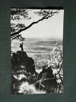 Postcard, mountain landscape, forest
