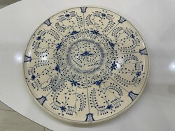 Antik Zsolnay tányér tál Hohenzoller mintával TJM családjeles historizmus
