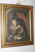 Antique print in a nice frame 573