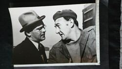Actor King Zoltan Latinovits + Imre Sinkovits 28 cm photo photo on old silver gelatin paper