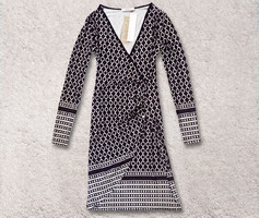 New, with label, Euphoria brand, flexible, elastic material, black and white tunic, dress