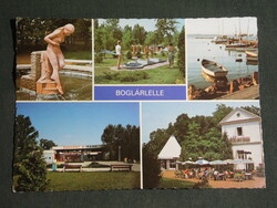 Postcard, pumpkin doll, mosaic details, sunshine beach, restaurant, towel woman fountain, pier