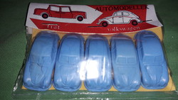 Retro traffic goods Hungarian small industry molded plastic small cars unopened original package rare collectors 9
