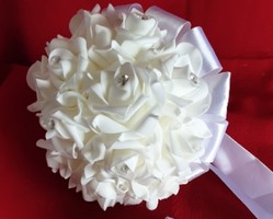 Wedding mcs01 - 20x25cm bridal bouquet of white foam roses
