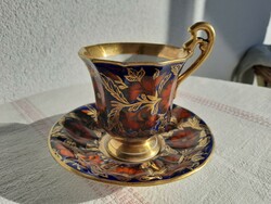 Elbogen Biedermeyer collector's cup and saucer, from 1835, 189 year old set!