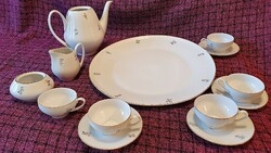 15 darabból álló, régi kávés, mokkás készlet. nem teljes.