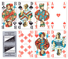 139. Senior skat card with French serial number Berlin card image ass around 1990 32 cards