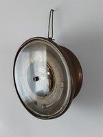 A wonderful antique French copper barometer