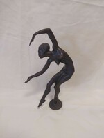Art Deco bronz szobor- Messer
