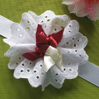 Wedding csd09 - madeira wristlet with twisted satin flower