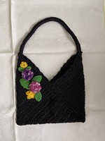 Fairy fun handmade small bag with crochet zipper.
