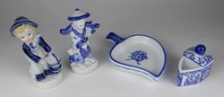 1Q264 blue-white porcelain ornament package 4 pieces