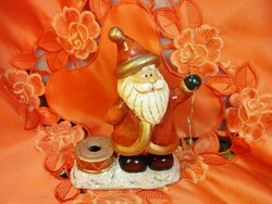 Ceramic Santa Claus with candle holder