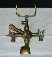 Art deco copper tub faucet with shower holder antique brass bathroom faucet