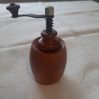 Antique wooden table pepper grinder