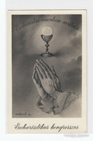 Eucharistia - vinculum - caritatis postcard 1938 (postal clear)