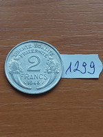 France 2 francs French 1948 aluminum 1299
