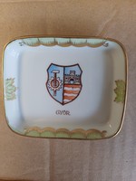 Herend bowl with Győr coat of arms