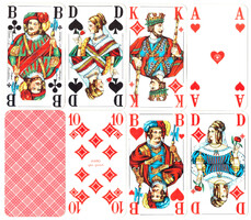 140. Senior skat card with French serial number Berlin card image ass circa 1990 32 cards