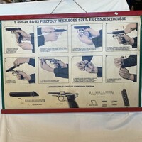 PA-63 pisztoly összeszereléséhez útmutató plakát