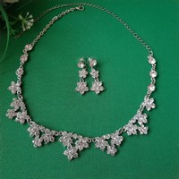 New bridal rhinestone jewelry set - necklace + earrings