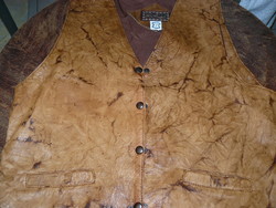 Women's leather vest