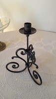 Black wrought iron candle holder