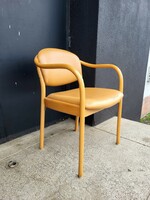 Original thonet armchair with leather upholstery