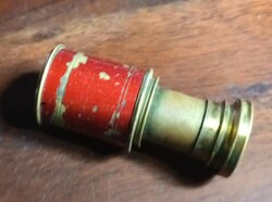 Antique copper mini telescope - binocular rarity