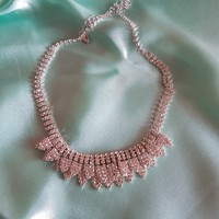 New bridal necklace with rhinestones