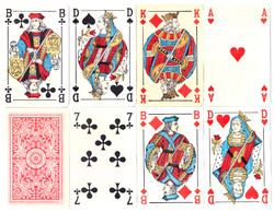 148. French serialized skat card Genoese card image China around 1990 32 cards