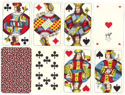 154. Snapszer French card large crown Vienna card image piatnik 1975 24 sheets