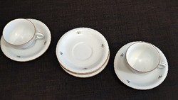 3 Pcs. Coffee cup. Pieces of Epiag royal, Czechoslovak porcelain, coffee set.
