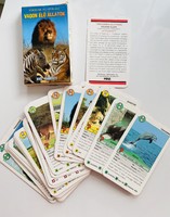 Wild animals quiz-quartet card game (ca. 1996) 32 pc set, perfect