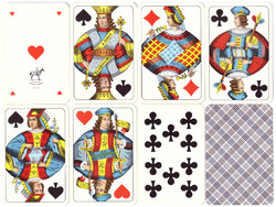 157. Snapszer French card large crown Vienna card image piatnik 1980 24 sheets