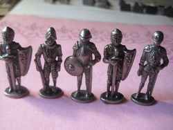 Lead soldiers, 5 pieces, English, high-quality, nicely cast Wild West figures