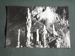 Képeslap, Aggtelek Jósvafő, Baradla cseppkőbarlang, Olympos cseppkő részlet