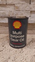 Shell multi purpose old tin box