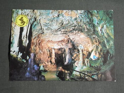 Képeslap, Aggtelek Jósvafő, nemzeti park, barlang részlet