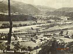 Old postcard postcard Transylvania Csucsa - view, railway