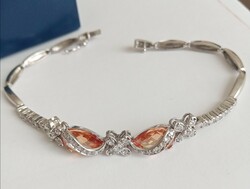 Very nice silver bracelet with stones