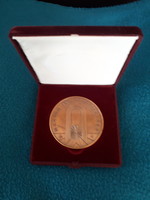 Commemorative plaque for Hungarian higher education in a gift box